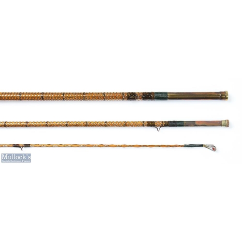 180 - Allcocks split cane fly rod with diamond gold whipping 10' 9