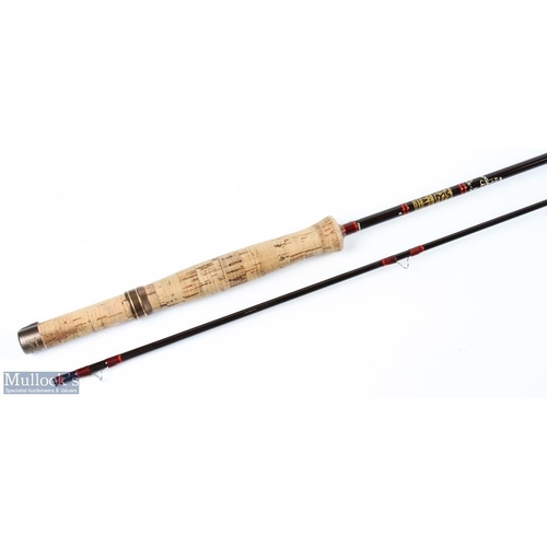 268 - Hardy Alnwick Graphite De-Luxe small river/stream fly rod 8' 2pc line 5/6#, alloy anodised sliding r... 