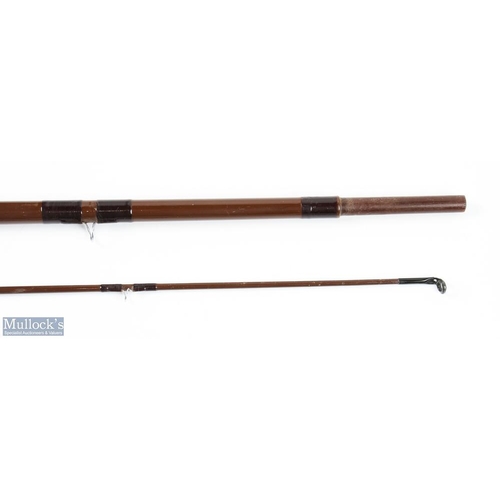 284 - Bruce & Walker hollow glass Ultralite fly rod 10' 2pc line 7#, alloy uplocking reel seat, lined butt... 