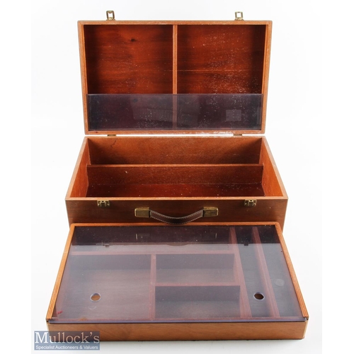 318 - Richard Wheatley hard wood Fly Tying Case 20