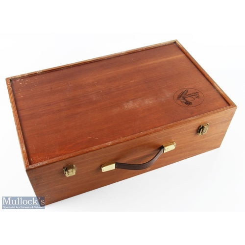 318 - Richard Wheatley hard wood Fly Tying Case 20