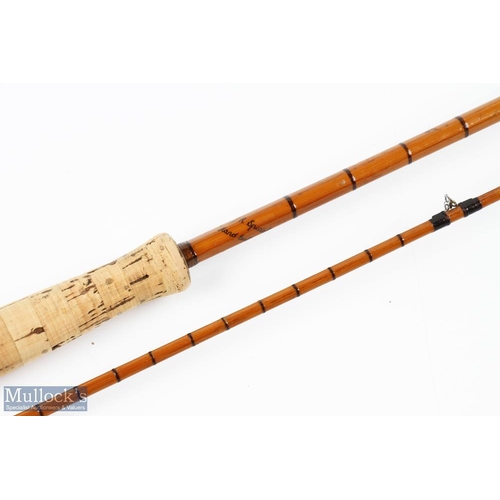 482 - J R Robertson Newcastle hand built split cane fly rod 9' 6