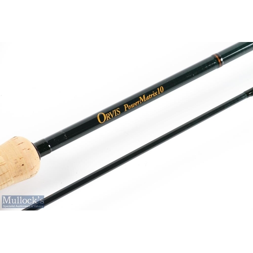 402 - Orvis Power Matrix 10 carbon fly rod 10ft 2pc, 4 5/8oz line 6#, double uplocking alloy reel seat, fi... 