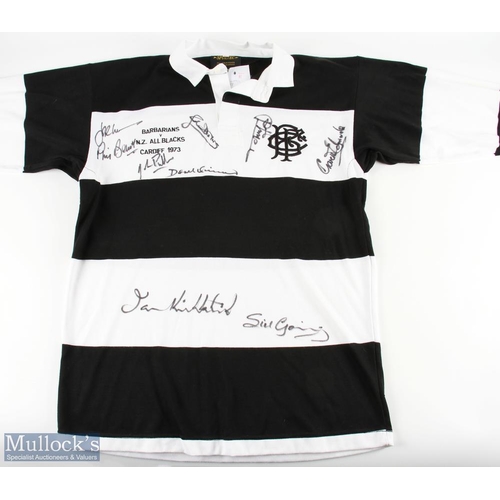 11 - 1973 Barbarians v All Blacks Signed Jersey: Couldn't afford the real thing? Here's the lovely later ... 