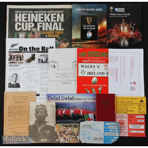 127 - British Lions Tickets & Rugby Miscellany (15): v S Africa, Jo'burg, 1997 & Pretoria, 1980; v Free St... 