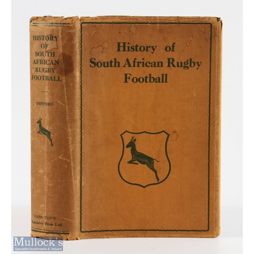 172 - 1933 Book, History of South African Rugby Football: Monumental history of the game in South Africa b... 