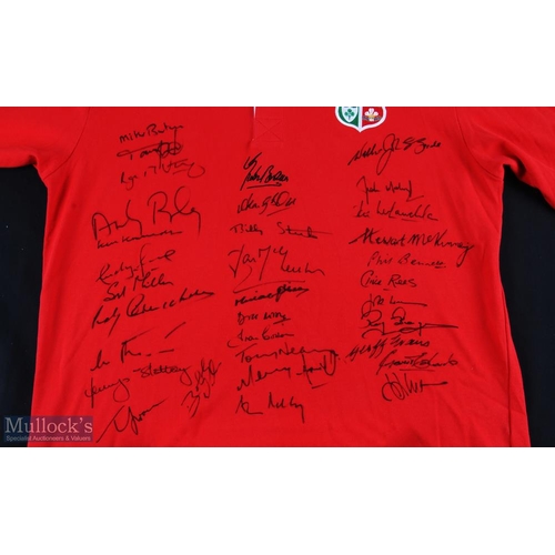 20 - 1974 British Lions Signed Rugby Jersey: Lovely Cotton Traders replica Lions jersey with Four Nations... 