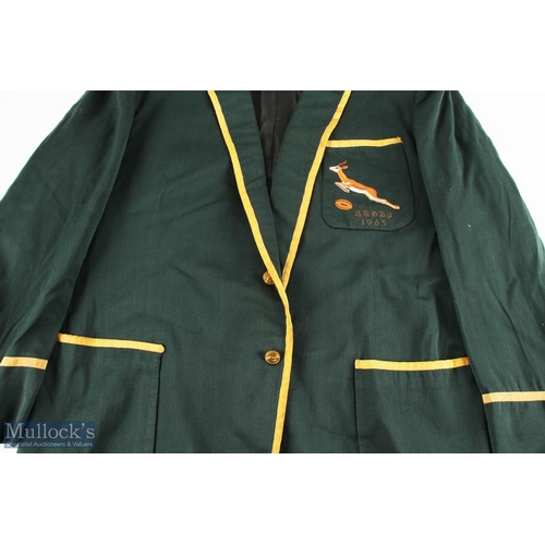 206 - 1965 Rare & Magnificent, Springbok Frik Du Preez' S African Blazer: What an opportunity! The iconic ... 