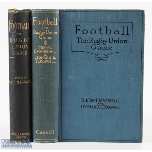 209 - 1892 & 1925 Classic Rev. Marshall's Football: The Rugby Union Game (2): A lovely 1892 first edition ... 