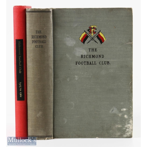 300j - Pair of Richmond Rugby Histories (2): A little staining but very collectable, histories from 1861-19... 