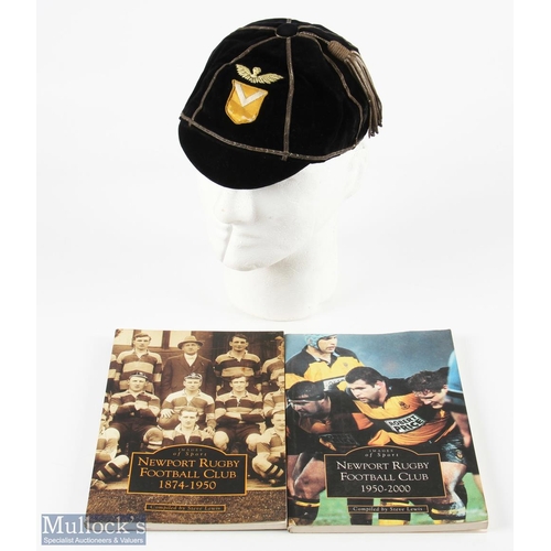 308 - Vintage Newport Rugby Cap and Histories (3): Somewhat simpler than some other examples seen, and wit... 