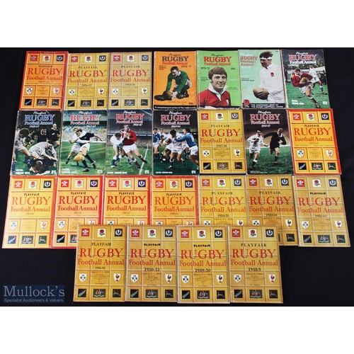 318 - 1948-1973 All the Playfair Rugby Annuals (25): Every edition of the wonder of compression and compac... 