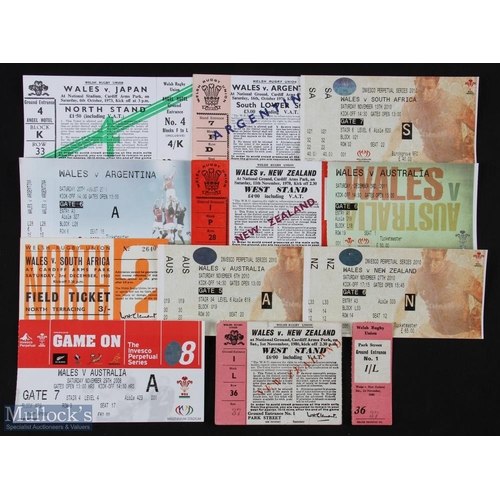 41 - 1960-2011 Wales v Tourists Rugby Tickets (11): v NZ 1978, 80 & 2010; v Australia 2006, 2010 & 11; v ... 