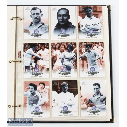 469 - Futera Platinum Leeds United Limited Edition Greatest Collection of cards, a leather-bound collectio... 