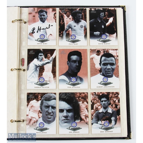 469 - Futera Platinum Leeds United Limited Edition Greatest Collection of cards, a leather-bound collectio... 