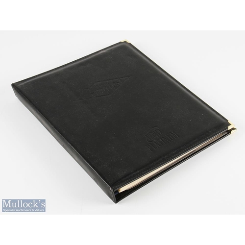 469 - Futera Platinum Leeds United Limited Edition Greatest Collection of cards, a leather-bound collectio... 