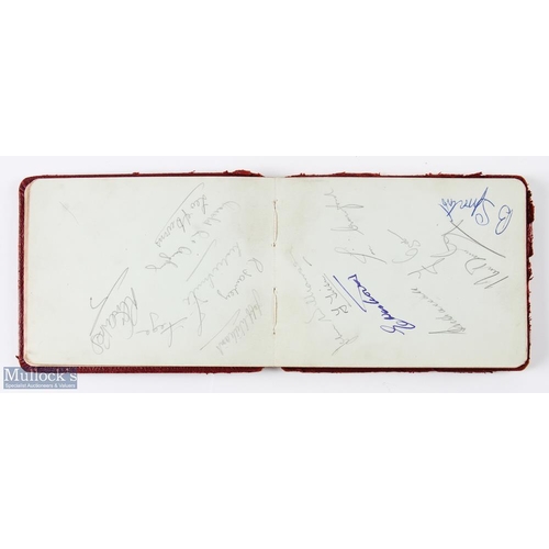 476 - 1955-56 Manchester United Championship winning Team Autograph Book, containing - Matt Busby, Duncan ... 