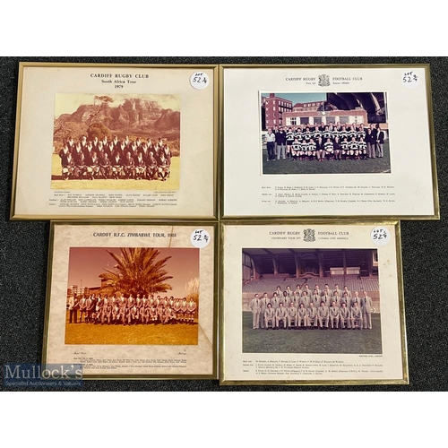 53 - Framed Cardiff RFC Teams inc Centenary Season (4): From the club via ex-Lion, Wales Cap & Team Manag... 