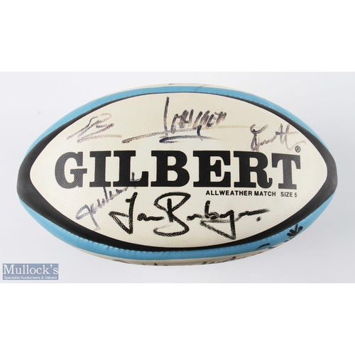 55 - 1994 Signed Full Size Rugby Ball, Wales B v France B: Attractive crisp clean Gilbert blue black & wh... 