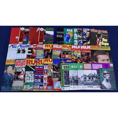 71 - Box of Rugby Magazines inc 1948-50 (115): Useful collection to inc 10 issues of Rugger, March 1948-N... 