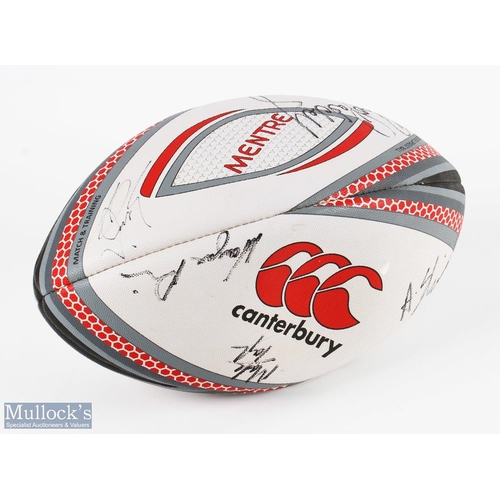 76 - 1998 Wales v S Africa & Recent Scarlets Signed Rugby Balls (2): Good autographed ball from 1998s clo... 