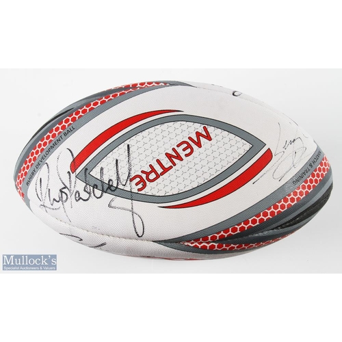 76 - 1998 Wales v S Africa & Recent Scarlets Signed Rugby Balls (2): Good autographed ball from 1998s clo... 