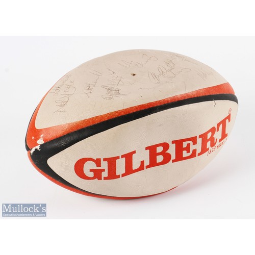 76 - 1998 Wales v S Africa & Recent Scarlets Signed Rugby Balls (2): Good autographed ball from 1998s clo... 