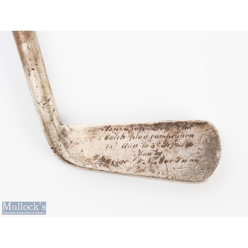 11 - 1896 Engraved Presentation White Metal Putter possibly 'Singapore Golf Club' Match Play competition ... 