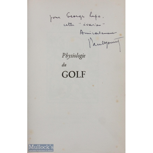 167 - Mousset, Paul signed French golf book titled 