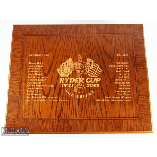 389 - 2001/2002 Rare Ryder Cup Golf (Belfry) Presentation Canteen of Cutlery  - rare and fine signature ca... 