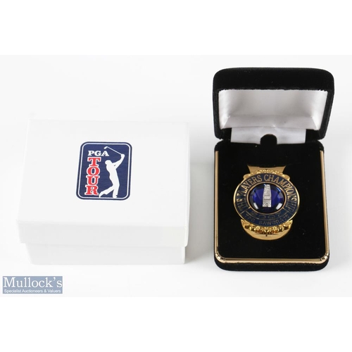 394 - Scarce 2007 The Players TPC Sawgrass Championship Golf Tournament Gilt and Enamel Official Players M... 