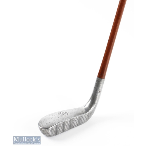 412 - Standard Golf Co The Mills L model longnose upright mallet head putter with a shaft bearing the R Fo... 