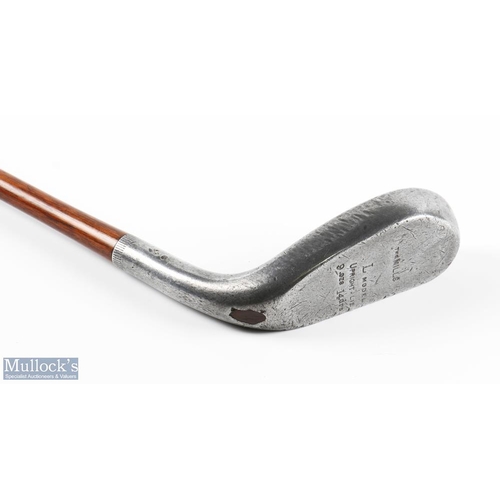 412 - Standard Golf Co The Mills L model longnose upright mallet head putter with a shaft bearing the R Fo... 