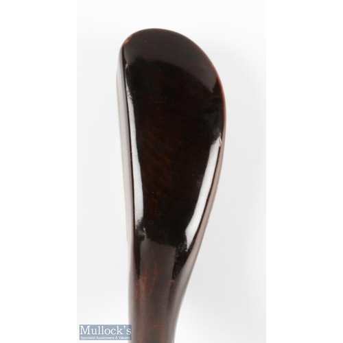 414 - Custom made replica longnose play club in dark stained beech wood fitted with an ash shaft, measurin... 