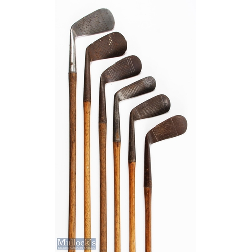 510 - 6x Assorted Ladies Irons to incl Gamage of London special jigger, Ceetee deep faced mashie, FH Ayres... 