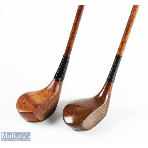 545 - Gibson of Kinghorn star model socket head driver together with a light stained beechwood brassie wit... 