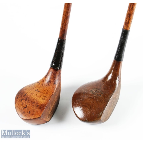 545 - Gibson of Kinghorn star model socket head driver together with a light stained beechwood brassie wit... 