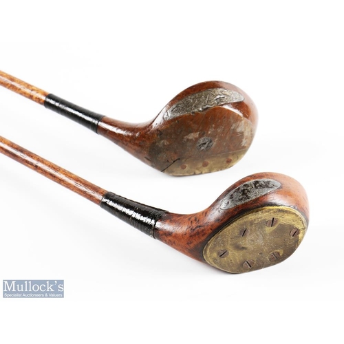 545 - Gibson of Kinghorn star model socket head driver together with a light stained beechwood brassie wit... 