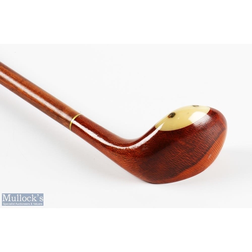 572 - Attractively grained Wood head styled Sunday Golf Walking Stick with plastic back weight and central... 