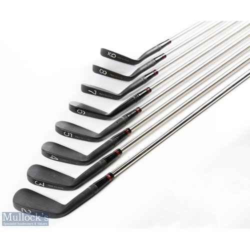 580 - Scarce Walter Hagen 'The Haig' Ultra No19MO Golf Irons in black finish inc' 2-9 iron, True Temper Bl... 