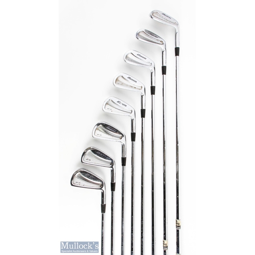 583 - Mizuno MP-30 Golf Irons inc' 3-9 and pitching wedge, Dynamic Gold labelled shafts, gripped, signs of... 