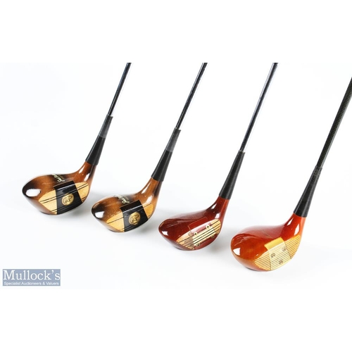 588 - 4x Various Persimmon Woods features MacGregor 'Jack Nicklaus Golden Bear' 1 and 3 wood with decorati... 