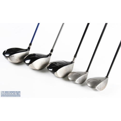 589 - 5x Assorted Metal Golf Drivers features a Ping G5 460cc, Taylor Made R580, Viper XTi, Callaway Big B... 