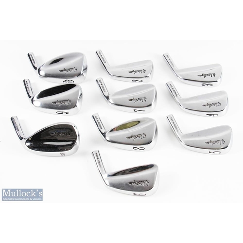 593 - Walter Hagen' forged in USA golf iron heads to incl 2-9, PW and Sand Iron, chrome plated (10)