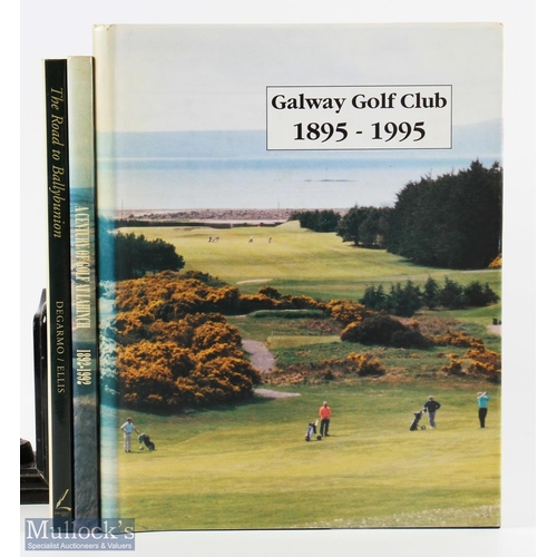 605 - 3x Irish Golf Histories Books - Galway Golf Club 1985-1995, A Century of Golf at Lahinch 1892-1992 E... 