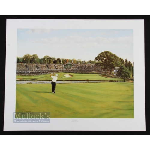 621 - Graeme Baxter Signed by Artists 'The Shot Ryder Cup 1989' Golf Print signed in pencil to the border,... 