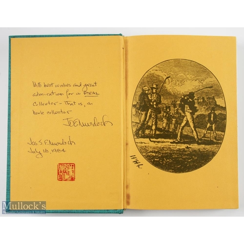 94 - Interesting early Joe Murdoch signed golf book and post card invitation (2) 