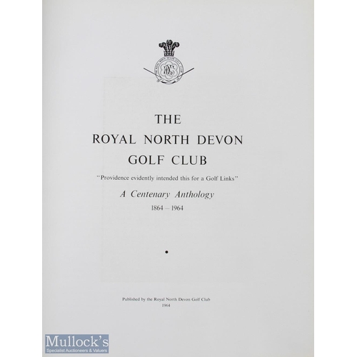 99 - Royal North Devon Golf Club History signed - 