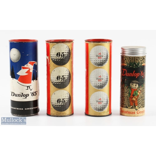 146 - Collection of Various Dunlop Sixty Five and 65 Golf Ball Tubes c/w Wrapped Golf Balls - Early Sixty ... 