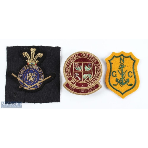 153 - Collection of Interesting Golf Club and Association Blazer Crests (3) Royal North Devon Golf Club, T... 